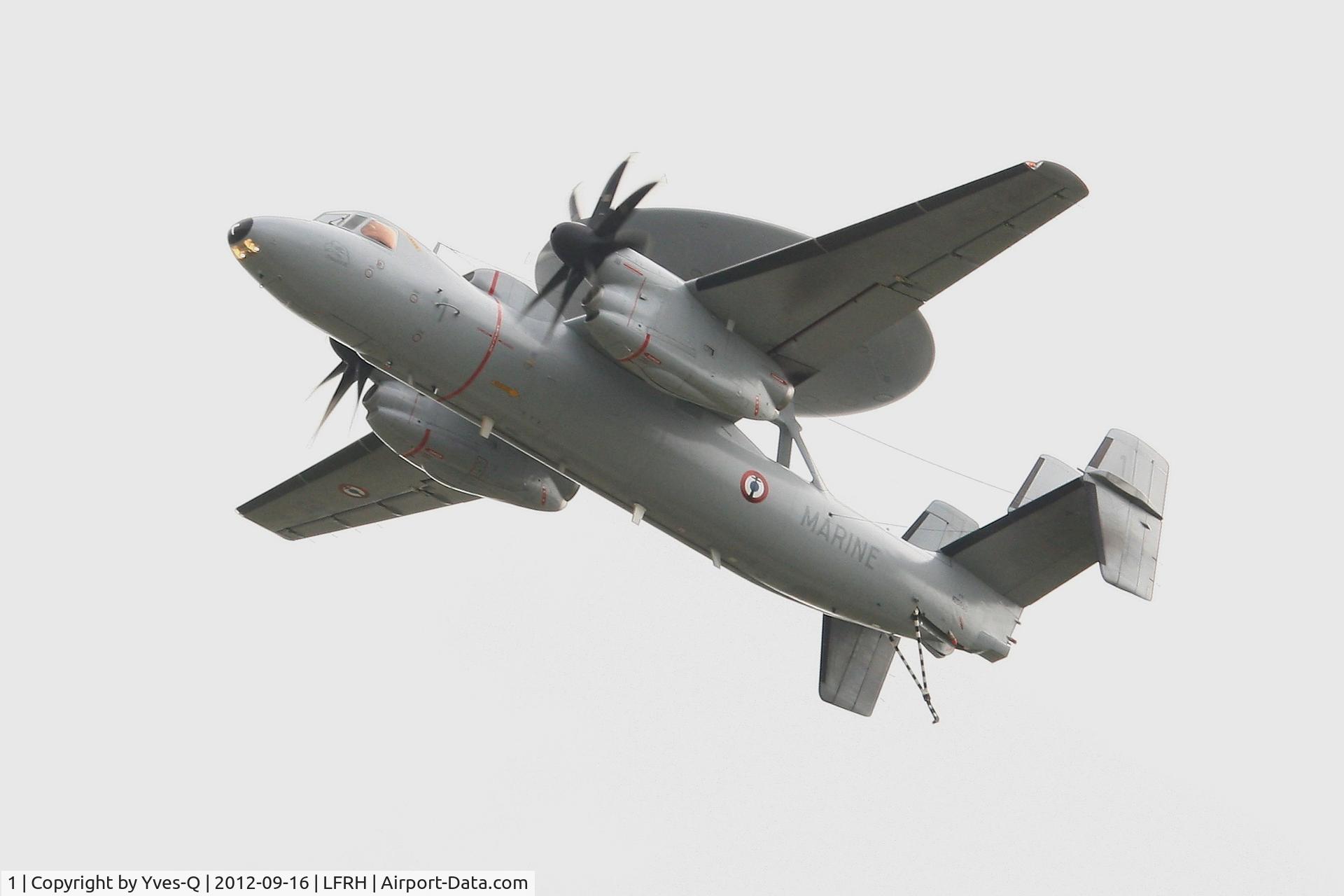 1, Grumman E-2C Hawkeye C/N FR-1, French Naval Aviation Northrop-Grumman E-2C Hawkeye, Solo Display, Lann Bihoué Naval Air Base (LFRH - LRT) Open day 2012