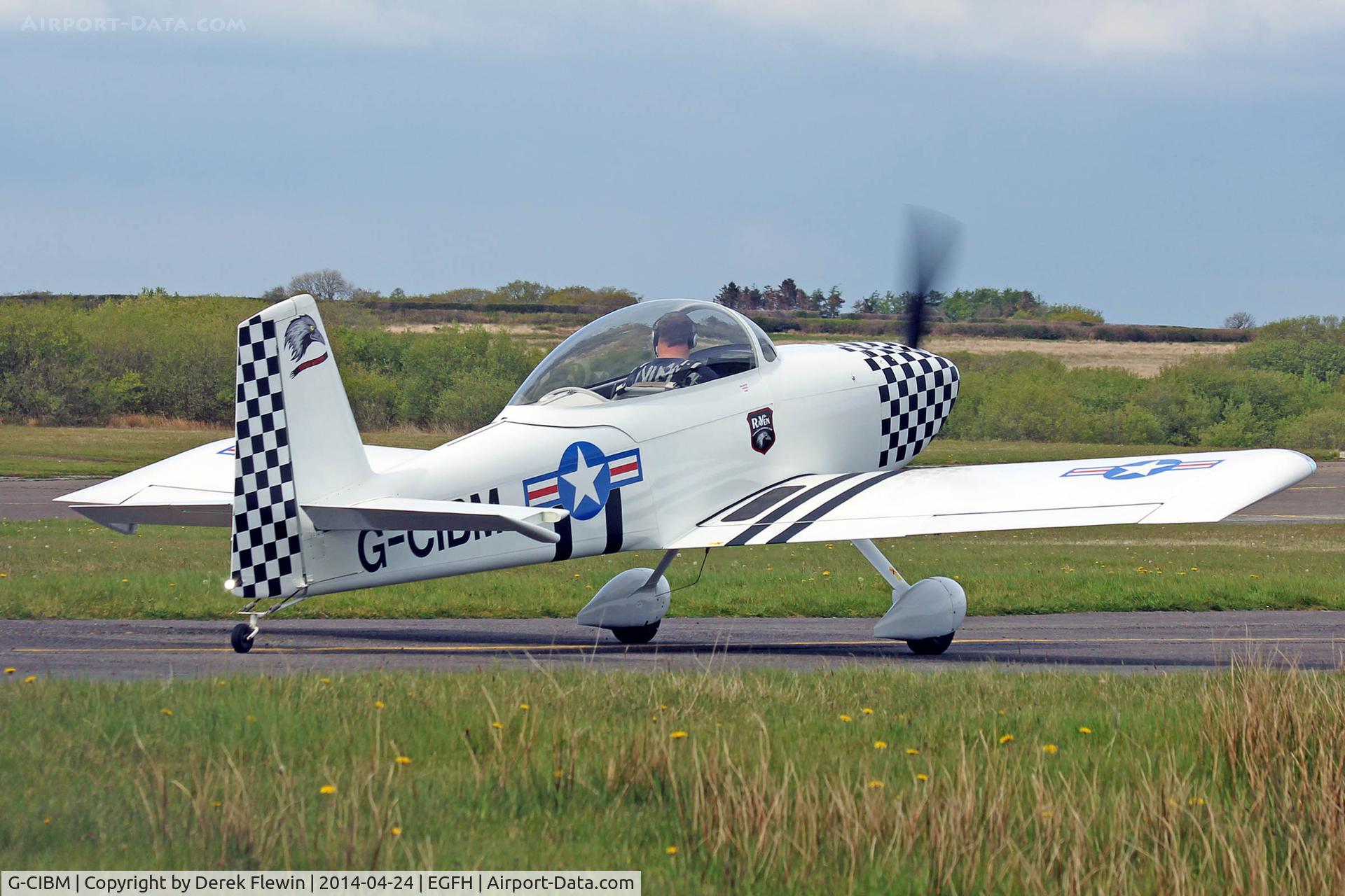 G-CIBM, 2013 Vans RV-8 C/N LAA 303-15083, Resident Vans RV-8 in full markings of the Team Raven Display Team