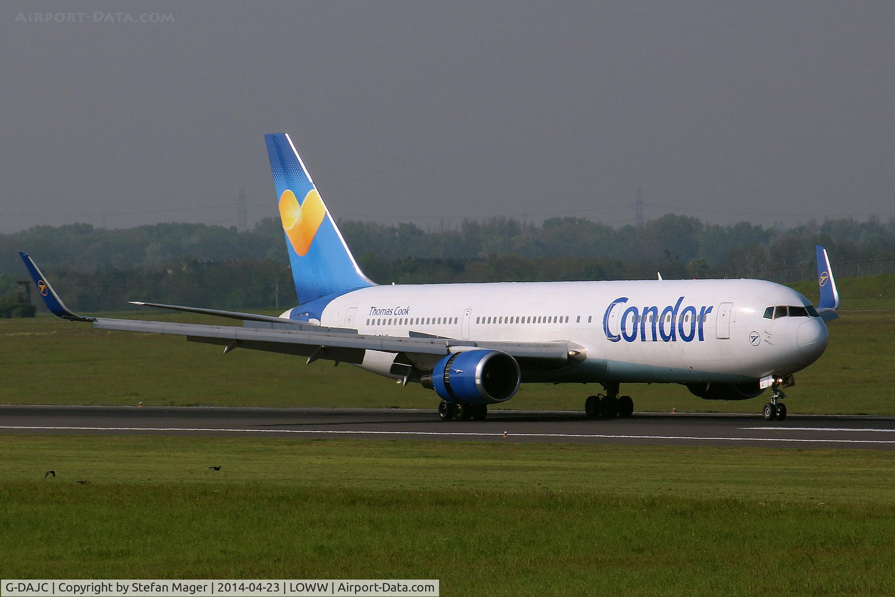 G-DAJC, 1994 Boeing 767-31K C/N 27206, Condor B767-300ER arriving from Punta Cana