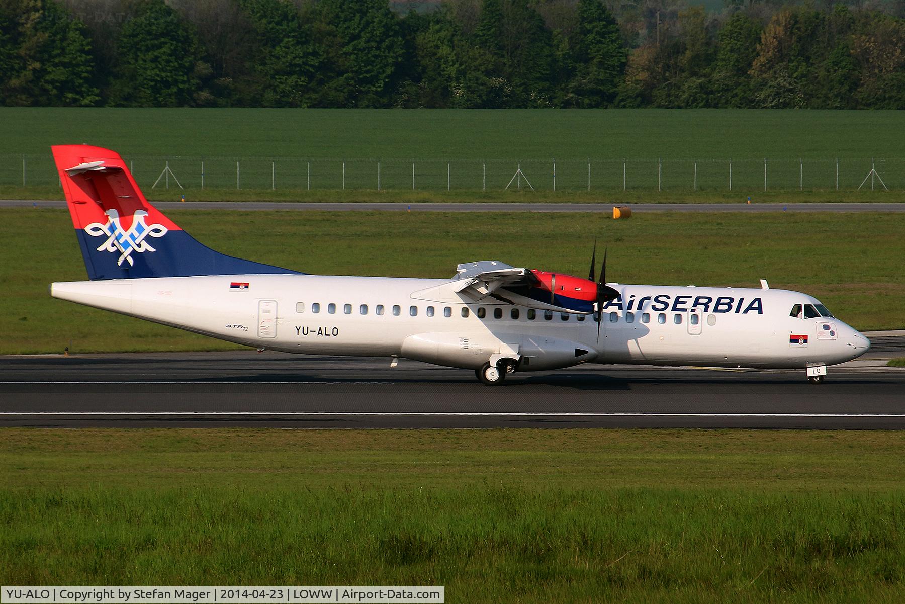 YU-ALO, 1990 ATR 72-202 C/N 186, Air Serbia (new colours) ATR-72 @ VIE