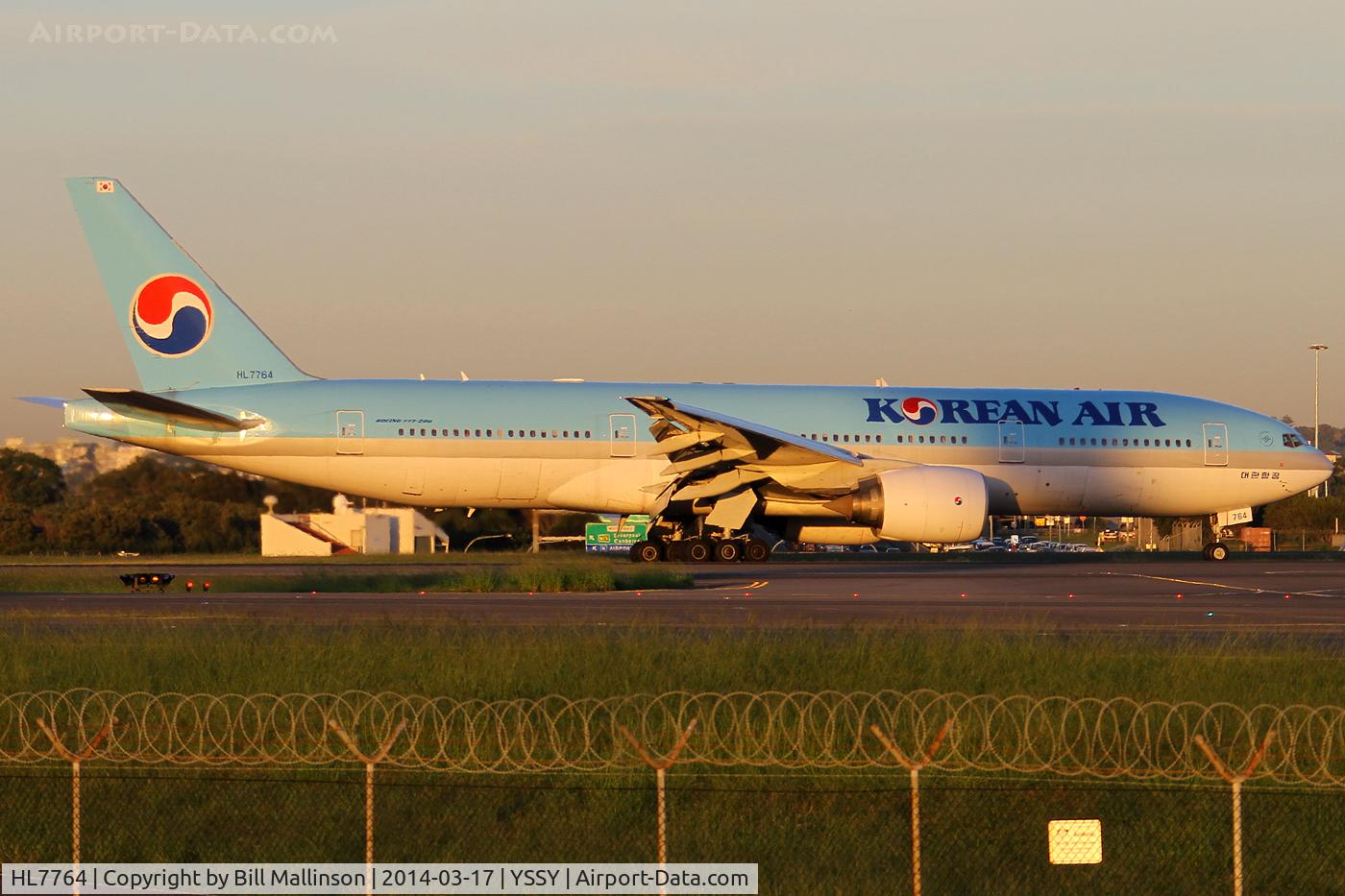 HL7764, 2007 Boeing 777-2B5/ER C/N 34214, in from ICN