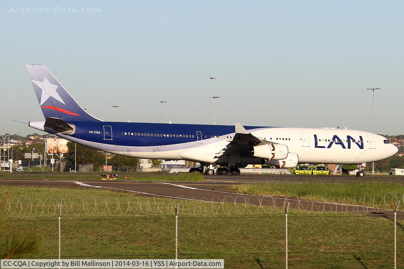 CC-CQA, 2000 Airbus A340-313X C/N 359, in from SCL via AKL