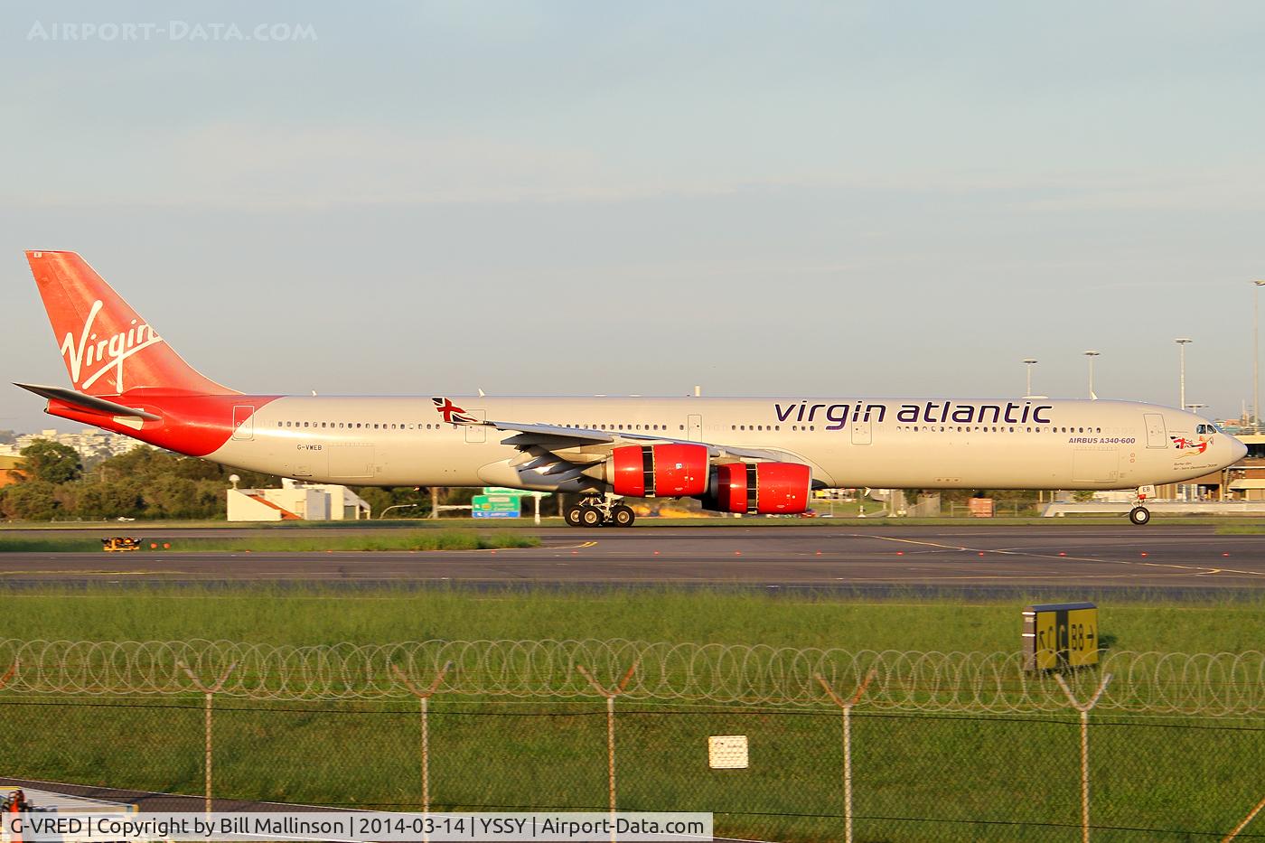 G-VRED, 2006 Airbus A340-642 C/N 768, IN FROM HKG