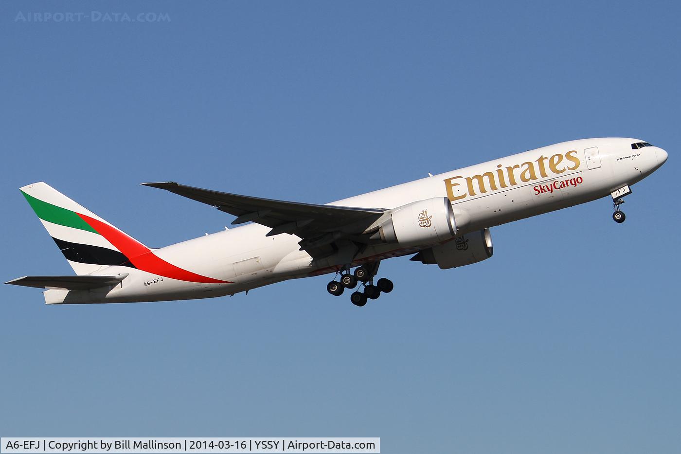 A6-EFJ, 2012 Boeing 777-F1H C/N 35610, away from 34L