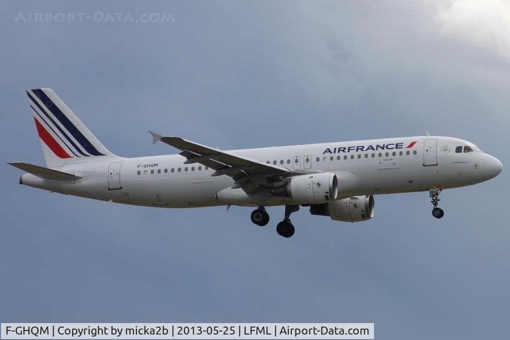 F-GHQM, 1991 Airbus A320-211 C/N 237, Landing. Scrapped in november 2017