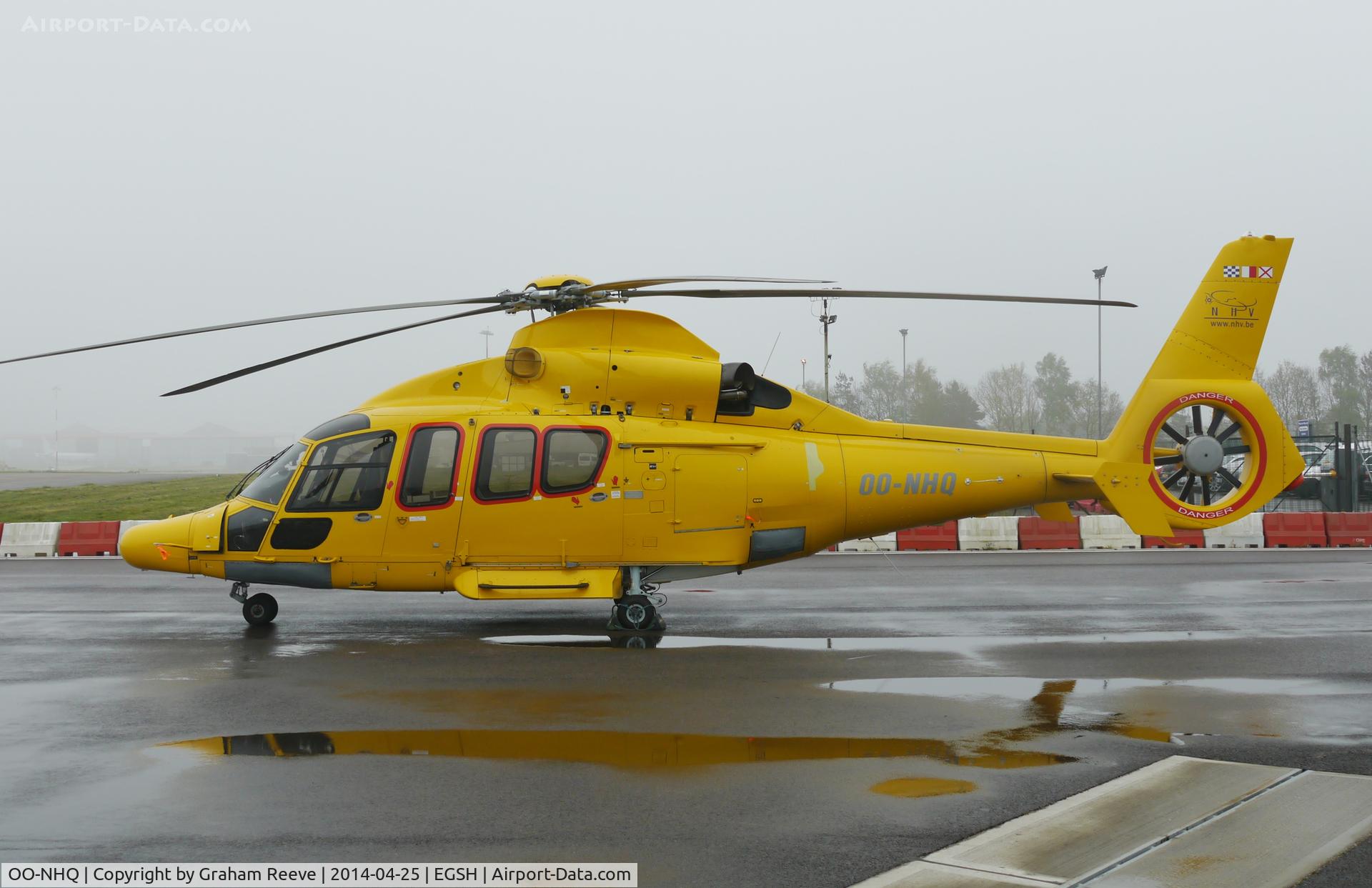 OO-NHQ, 2007 Eurocopter EC-155B-1 C/N 6778, Parked at Norwich.