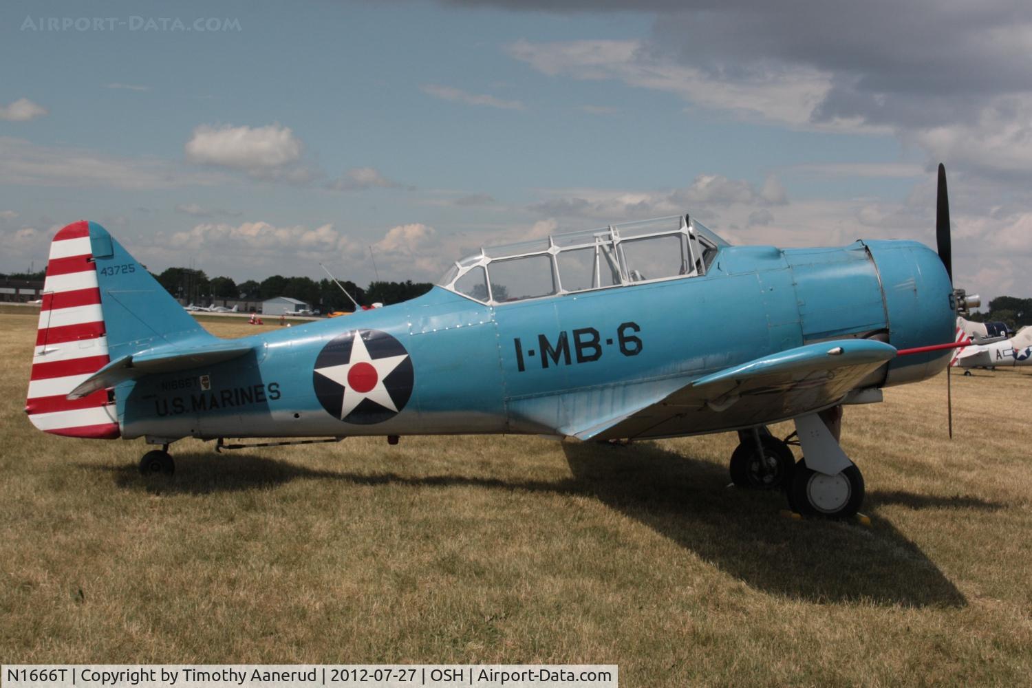 N1666T, North American SNJ-5B Texan C/N 43725, North American SNJ-5B, c/n: 43725