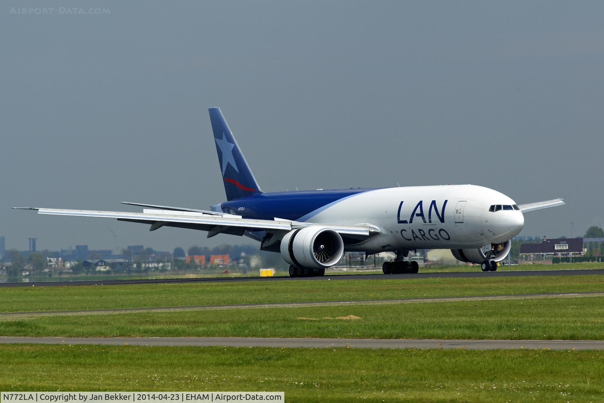 N772LA, 2009 Boeing 777-F6N C/N 37708, Schiphol, Polderbaan