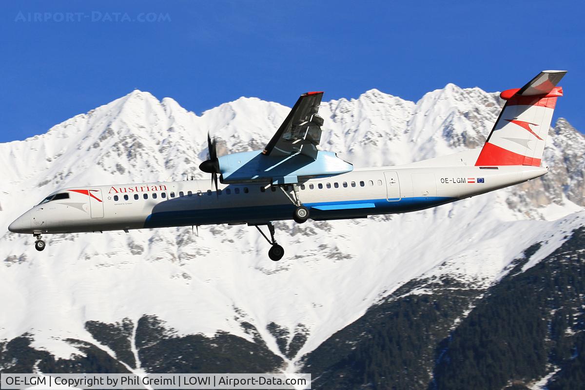 OE-LGM, 2010 De Havilland Canada DHC-8-402Q Dash 8 C/N 4319, Taken at INN.