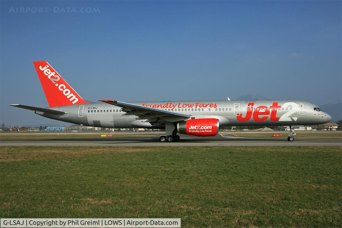 G-LSAJ, 1990 Boeing 757-236 C/N 24793, Taken at SZG.