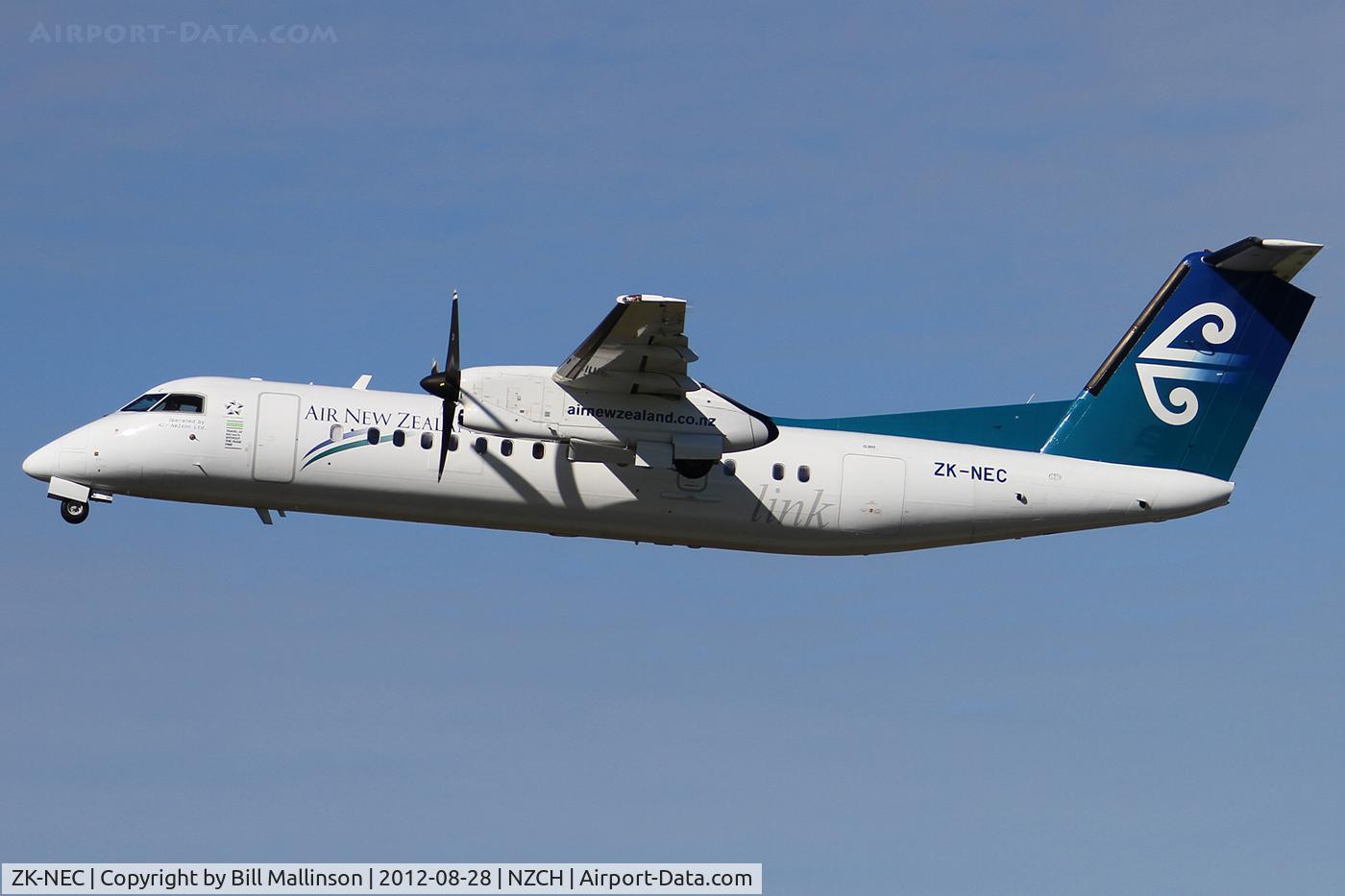 ZK-NEC, 2005 De Havilland Canada DHC-8-311Q Dash 8 C/N 616, away from 02