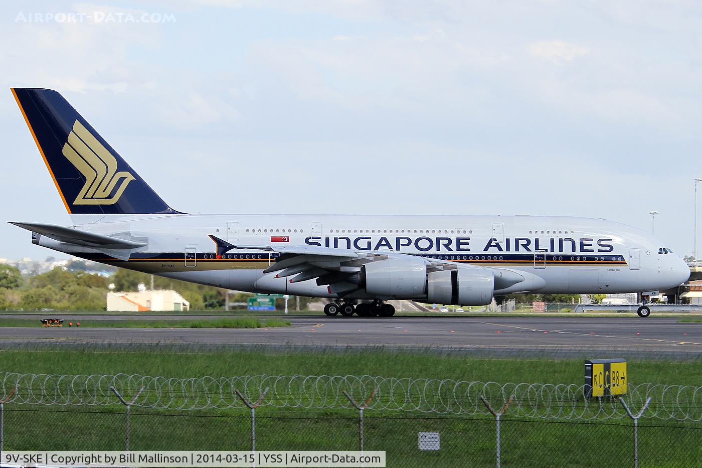 9V-SKE, 2007 Airbus A380-841 C/N 010, arrived from SIN
