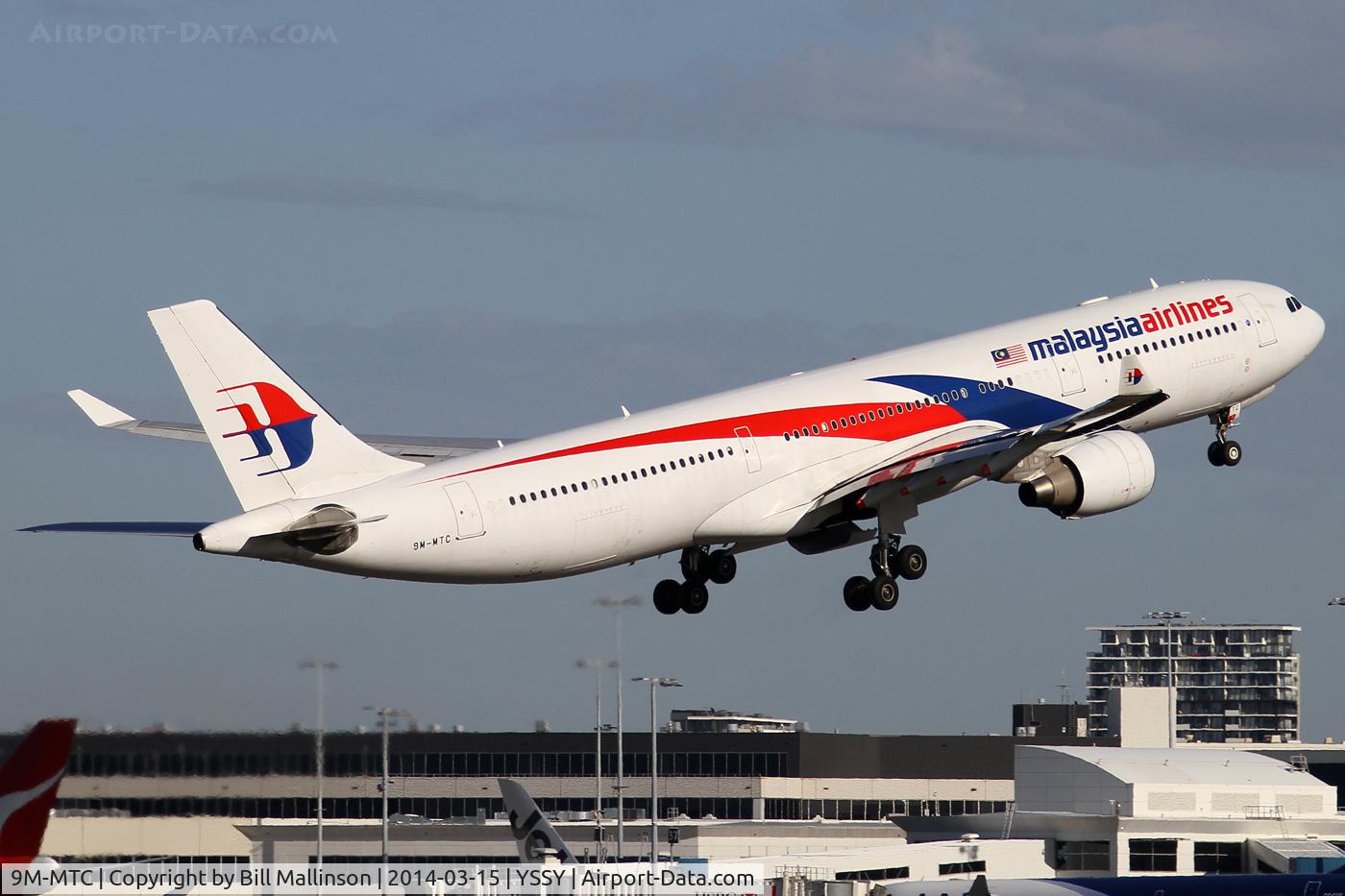 9M-MTC, 2011 Airbus A330-323X C/N 1229, away  home to KUL