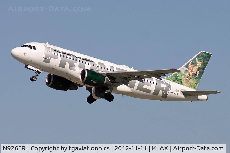 N926FR, 2004 Airbus A319-111 C/N 2198, N926FR - Frontier Airlines - LAX