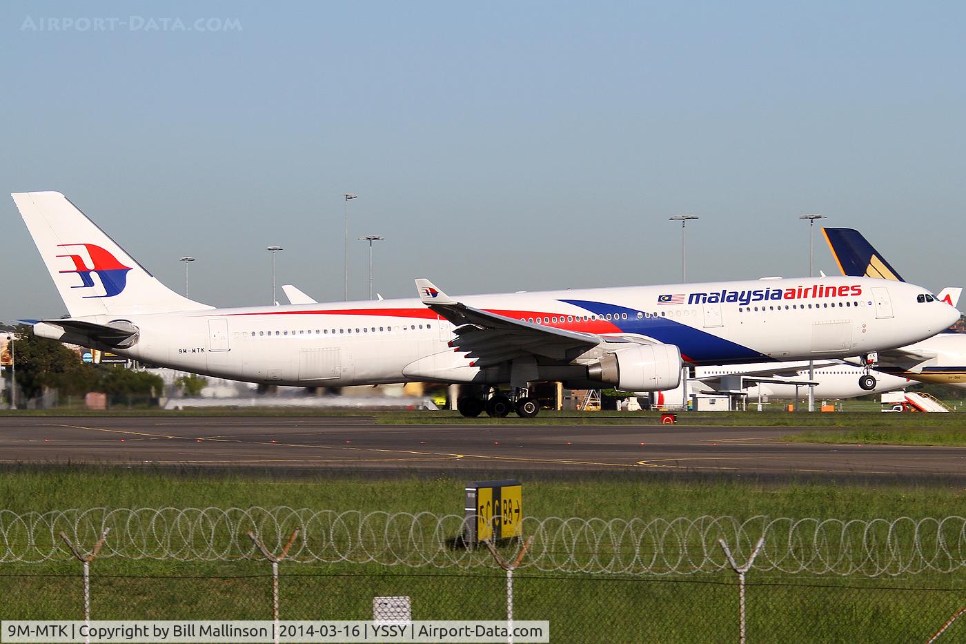 9M-MTK, 2013 Airbus A330-323X C/N 1388, away to KUL