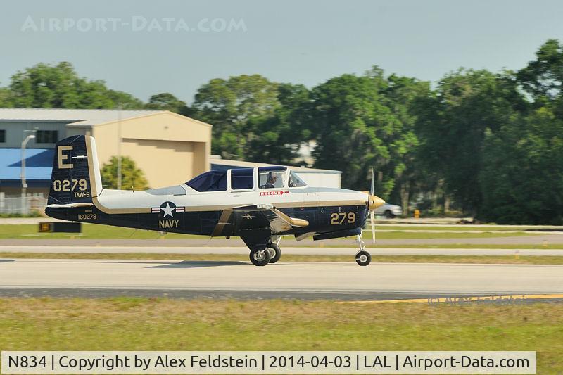 N834, 1952 Beech (CCF) T-34A Mentor (A45) C/N G-62, Sun-N-Fun 2014