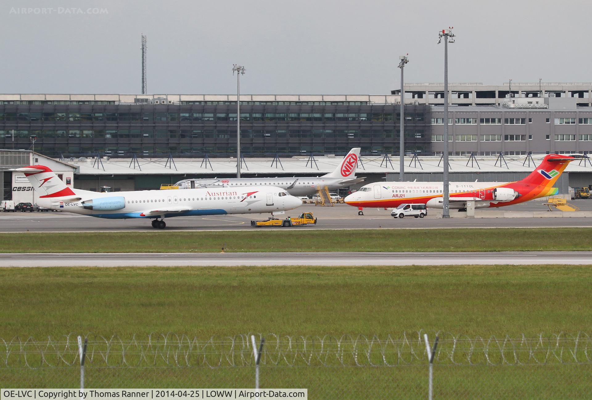 OE-LVC, 1993 Fokker 100 (F-28-0100) C/N 11446, Austrian Fokker 100 & COMAC ARJ21