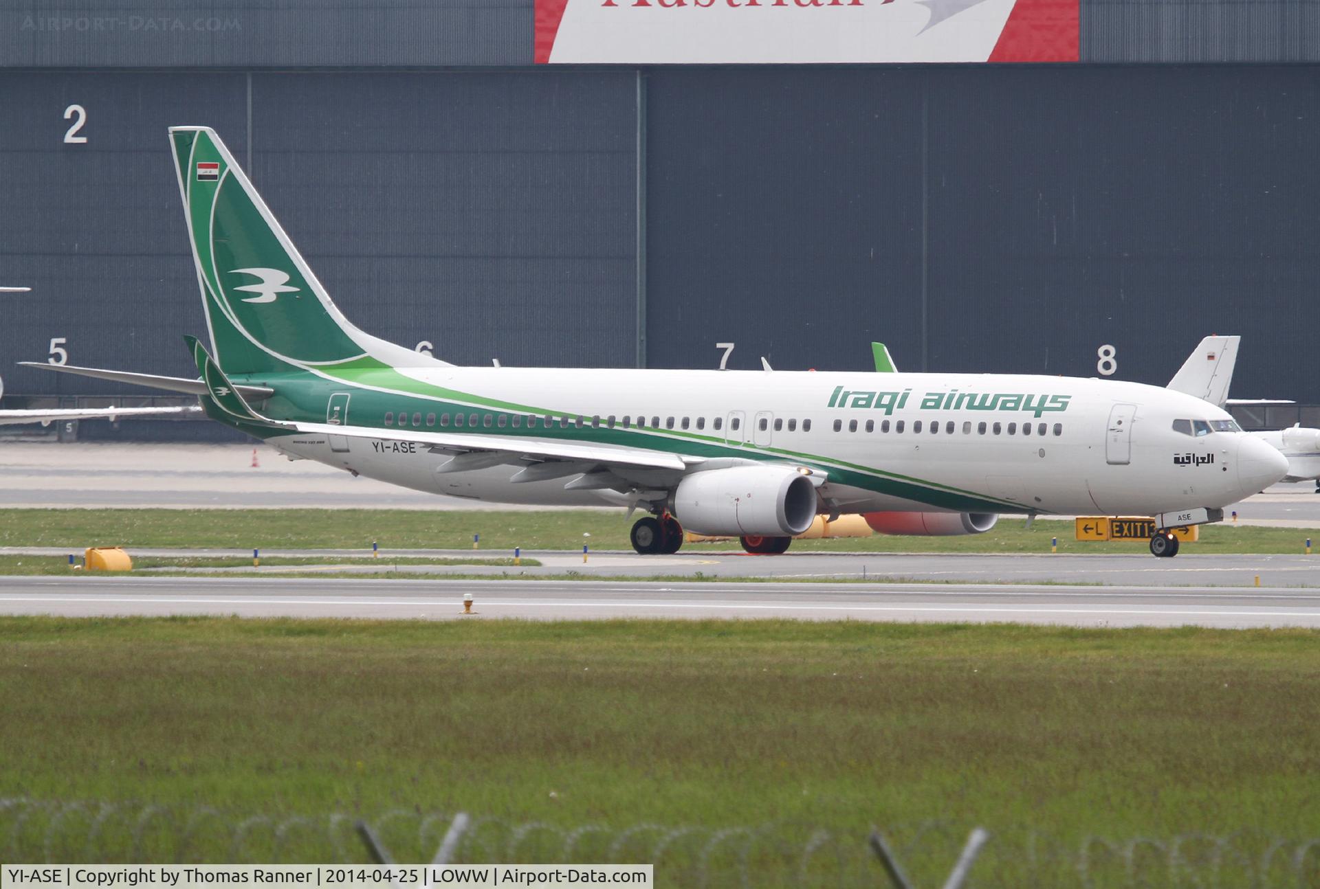YI-ASE, 2013 Boeing 737-81Z C/N 40104, Iraqi Airways B737