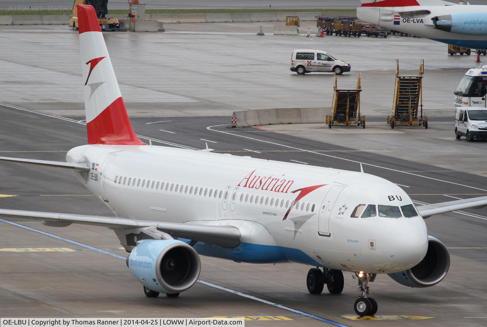 OE-LBU, 2001 Airbus A320-214 C/N 1478, Austrian A320
