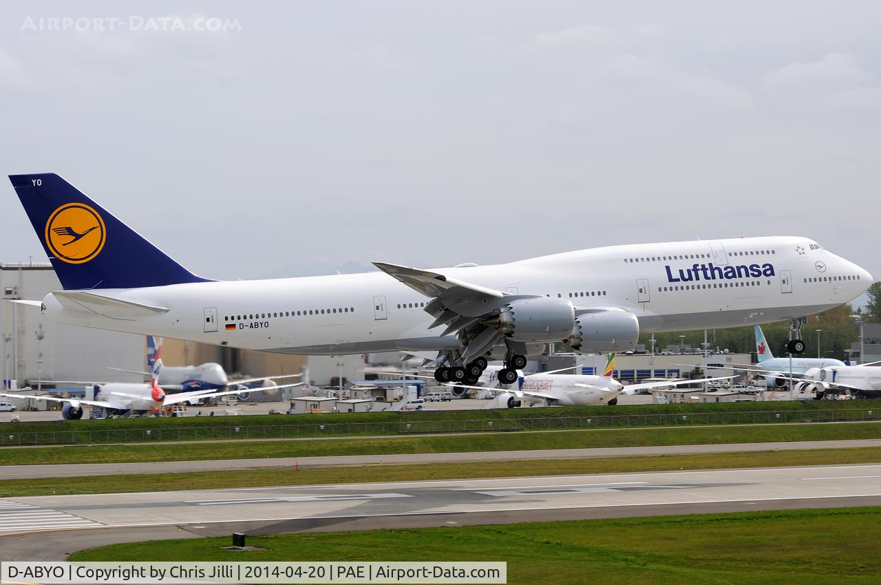 D-ABYO, 2014 Boeing 747-830 C/N 37841, Lufthansa