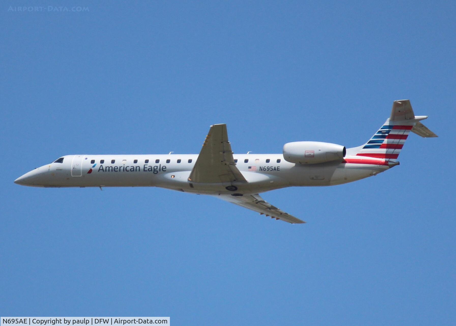 N695AE, 2004 Embraer ERJ-145LR (EMB-145LR) C/N 14500870, At DFW.