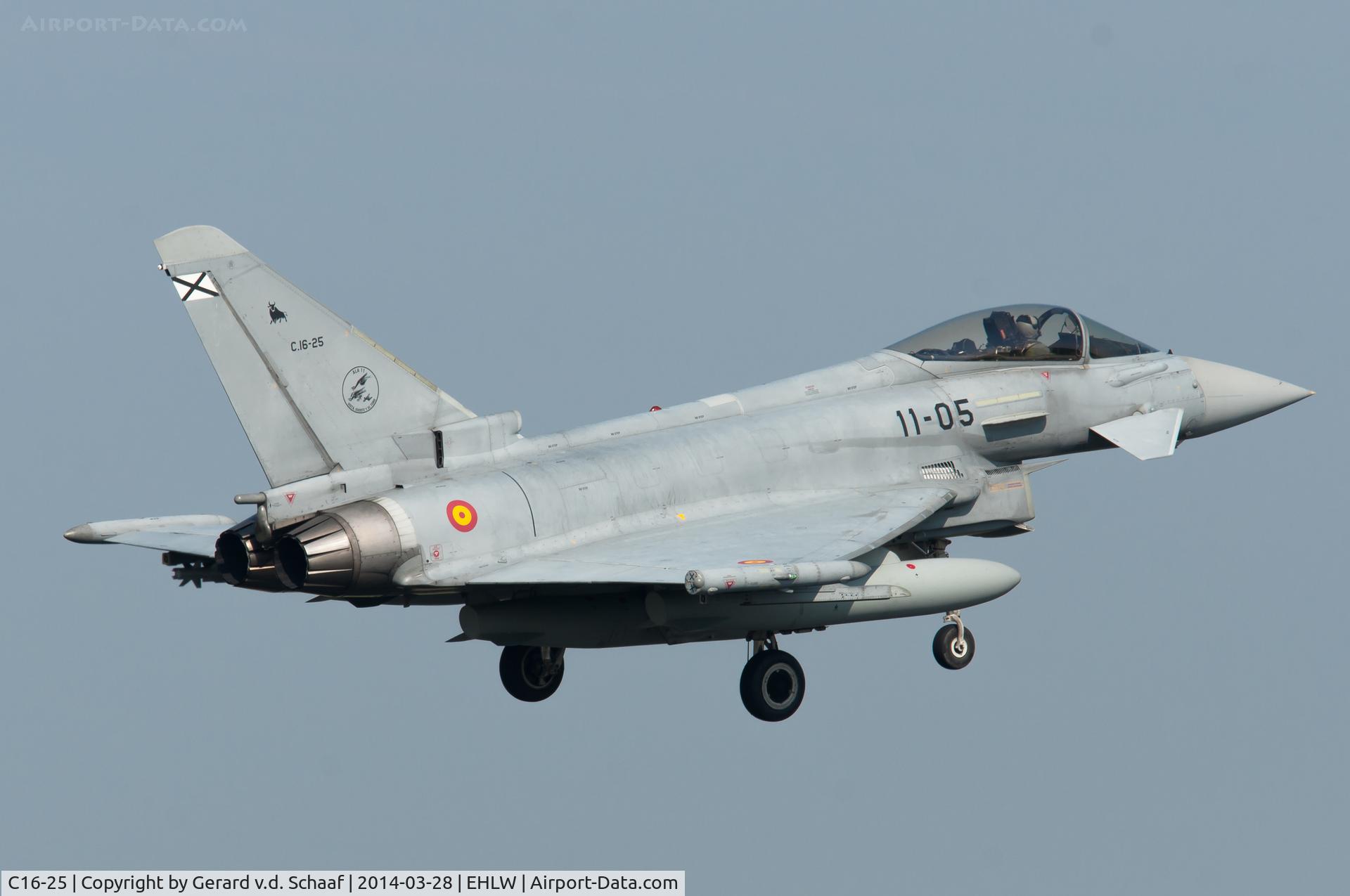 C16-25, Eurofighter EF-2000 Typhoon S C/N SS005, EF2000 Eurofighter during Frisian Flag