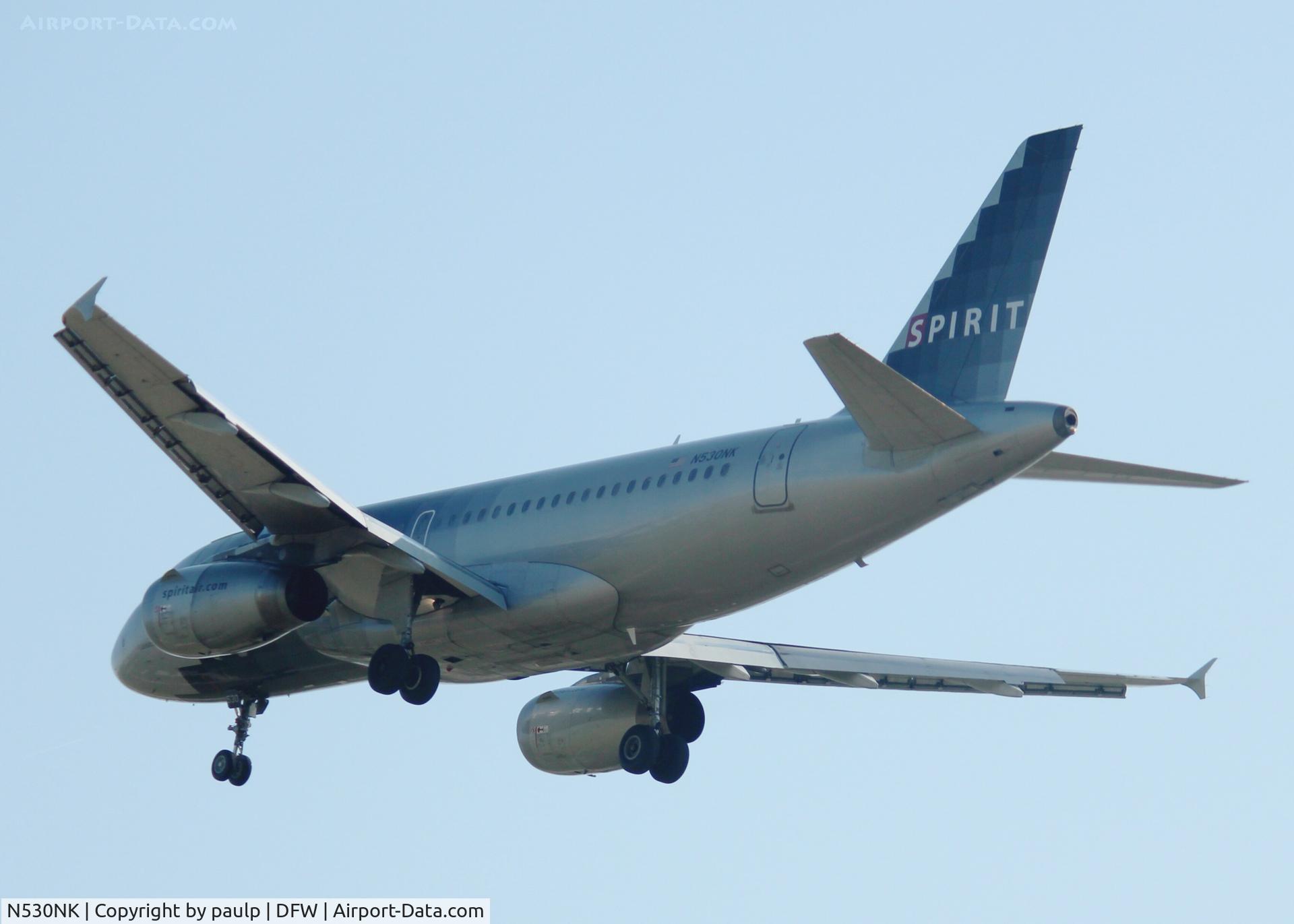 N530NK, 2007 Airbus A319-132 C/N 3017, At DFW.