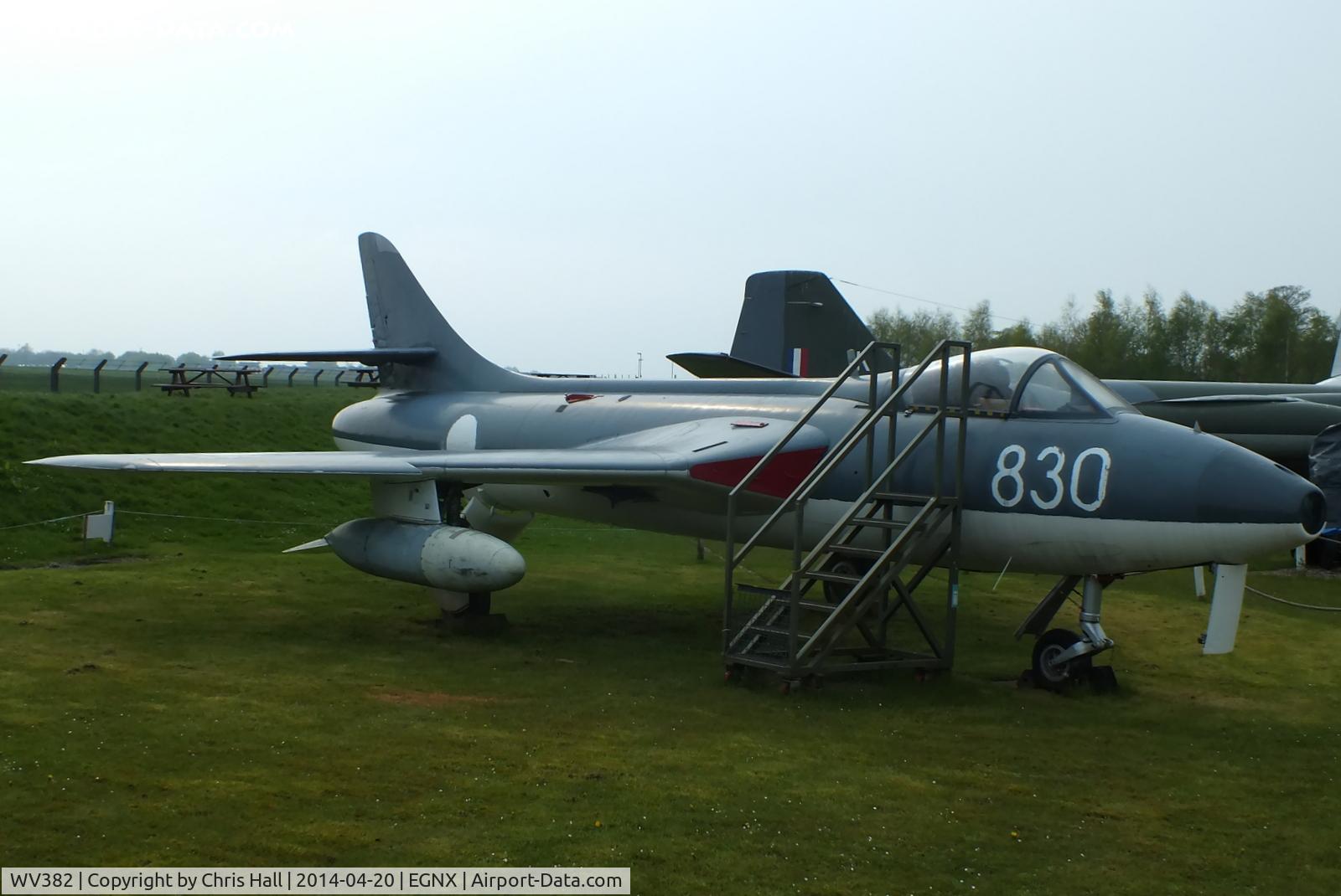 WV382, 1955 Hawker Hunter GA.11 C/N 41H-670828, Preserved at the East Midlands Aeropark