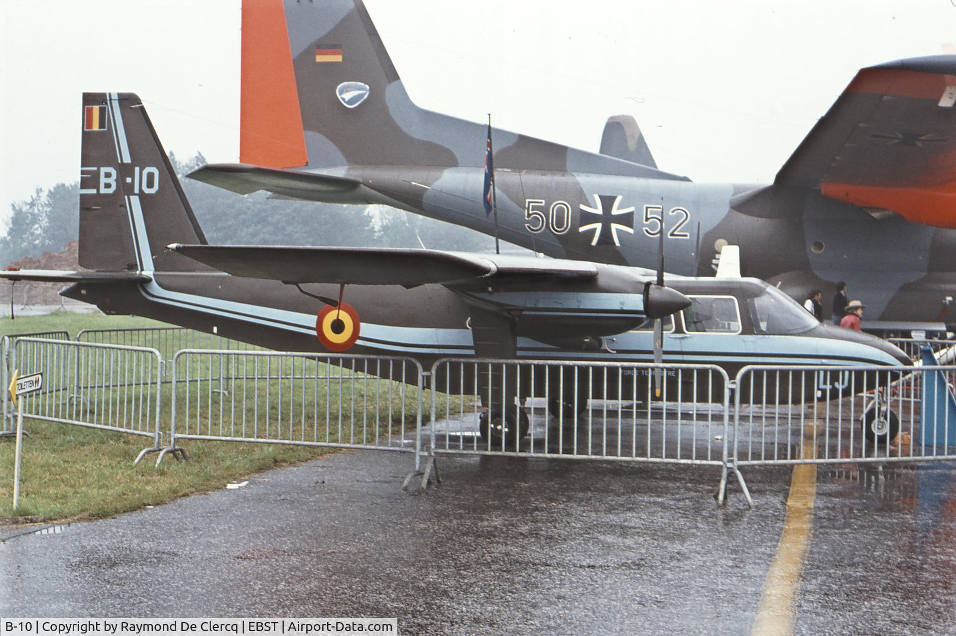 B-10, 1976 Britten-Norman BN-2A-21 Islander C/N 541, Airshow  Brustem    July 1977
