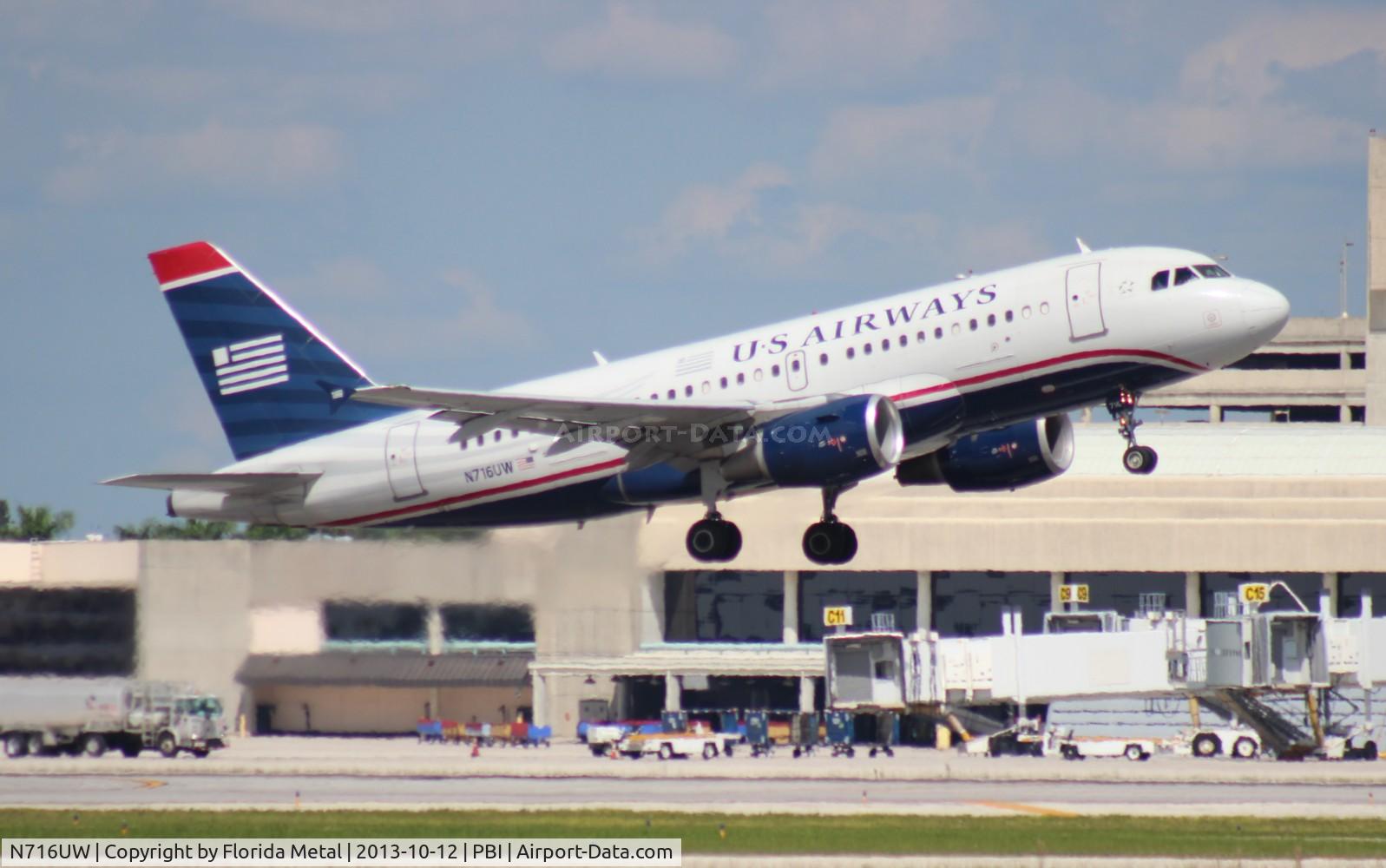 N716UW, 1999 Airbus A319-112 C/N 1055, US Airways A319