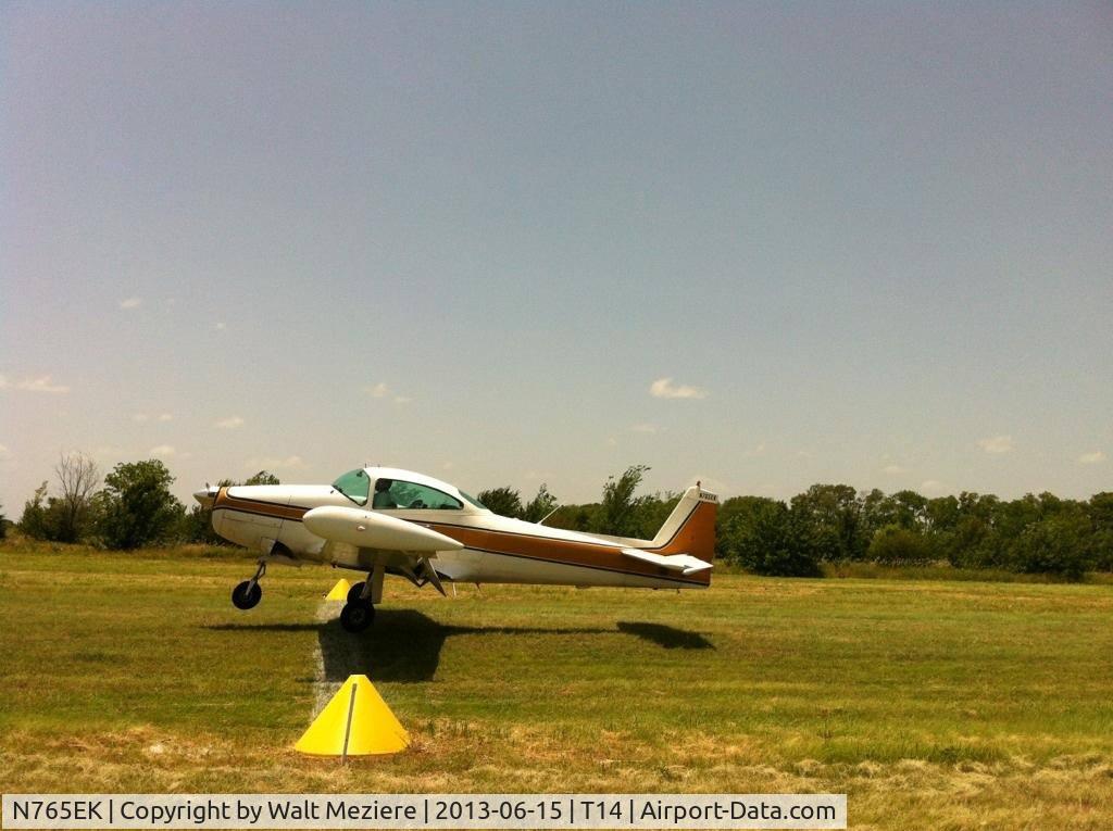 N765EK, 1947 North American Navion (NA-145) C/N NAV-4-1013, N765EK winning the spot landing at the 