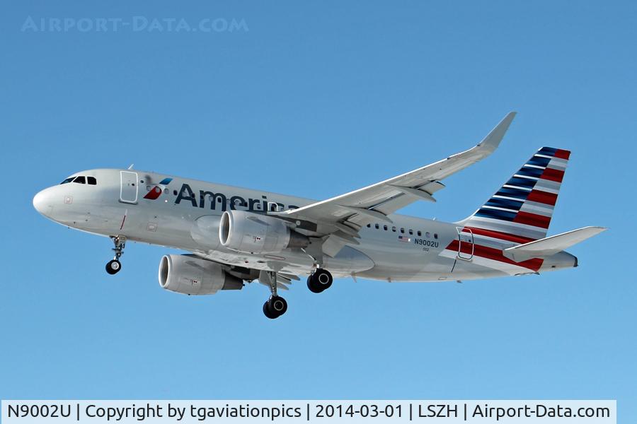 N9002U, 2013 Airbus A319-115 C/N 5698, N9002U