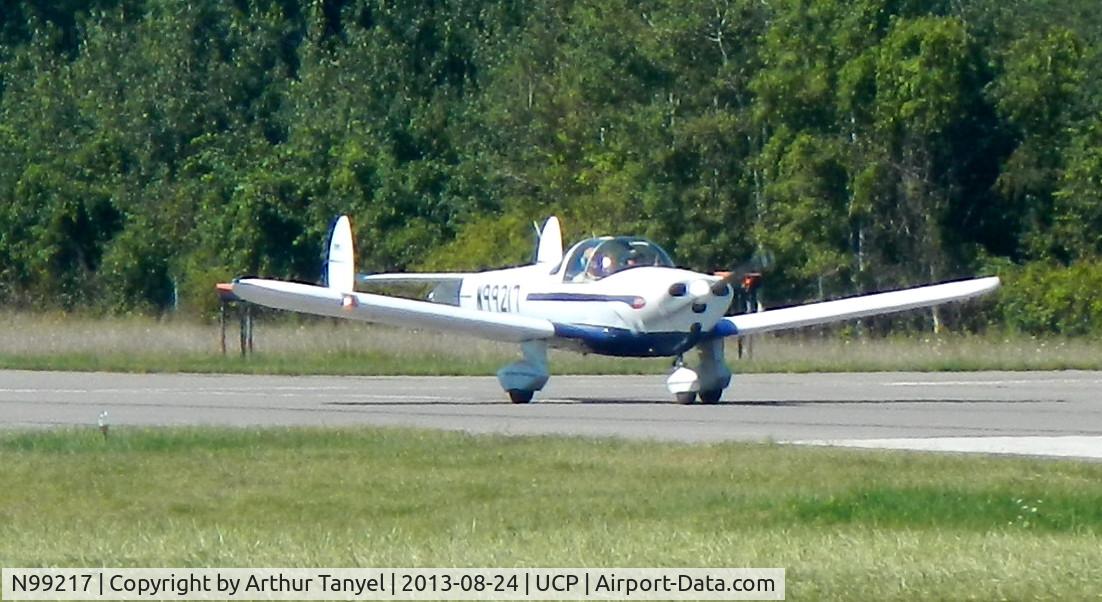 N99217, 1946 Erco 415C Ercoupe C/N 1840, Taxiing after landing @ UCP Wheels and Wing Airshow