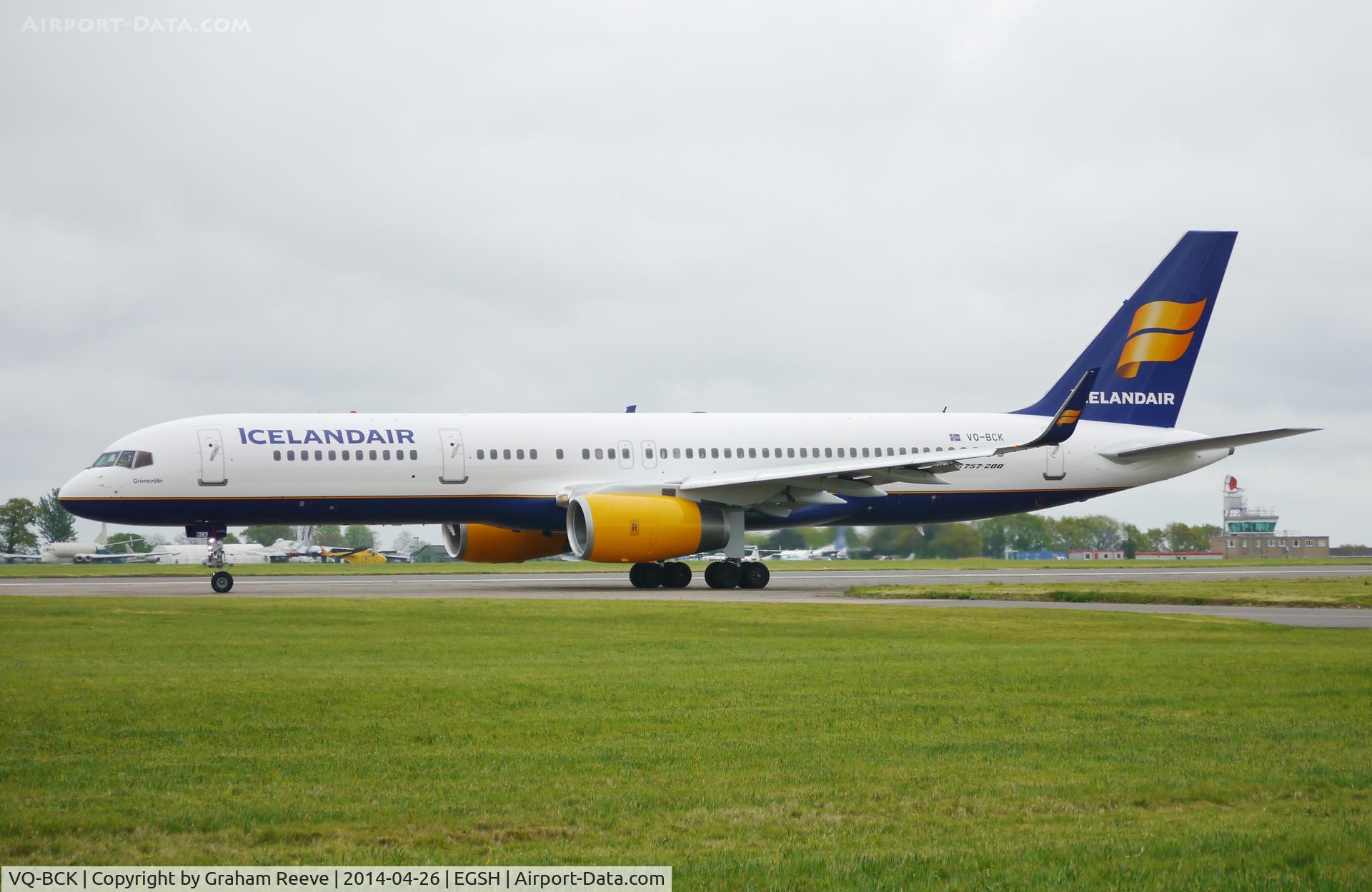 VQ-BCK, 1994 Boeing 757-256 C/N 26245, Fresh out of spray and about to depart in Icelandair colours.