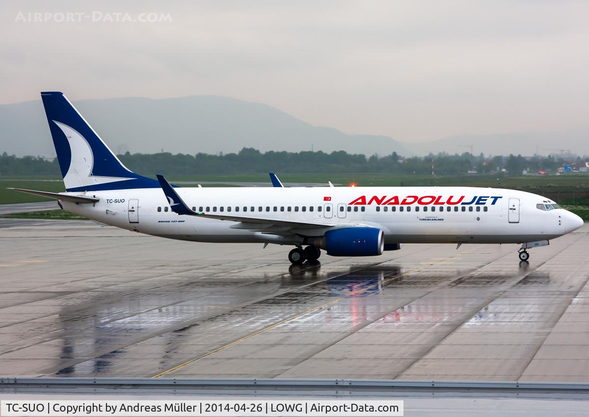 TC-SUO, 2001 Boeing 737-86Q C/N 30272, Operating for Turkish Airlines.