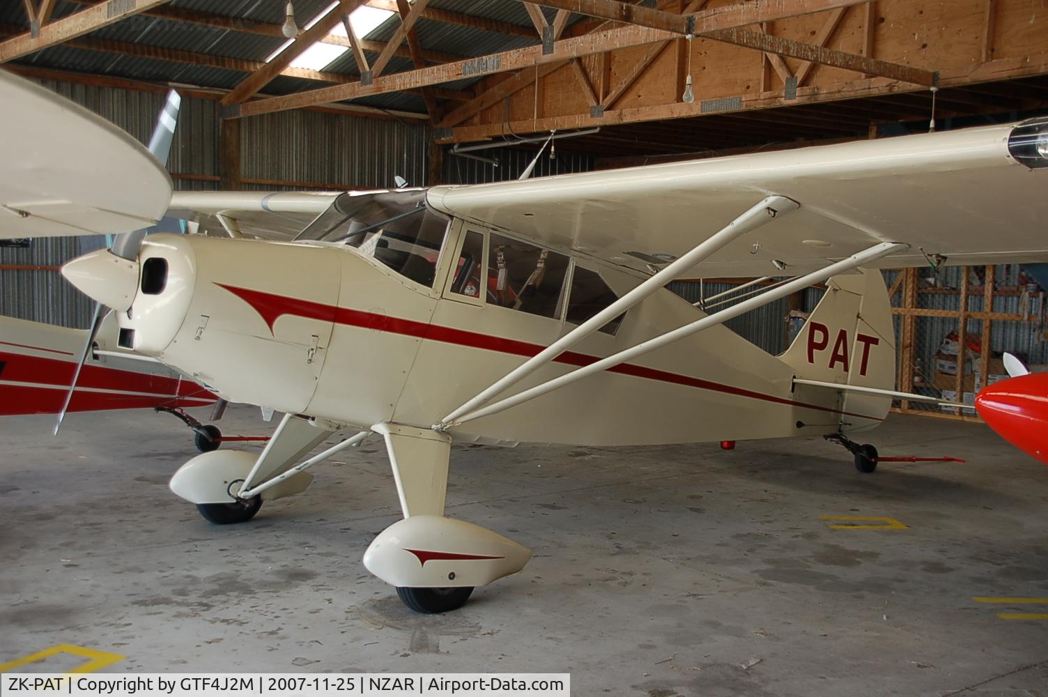 ZK-PAT, Piper PA-22-150(TD) Tri-Pacer C/N 22-4940, ZK-PAT  Ardmore 25.11.07