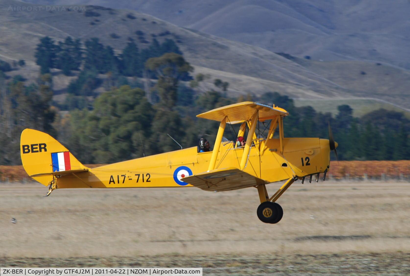 ZK-BER, De Havilland Australia DH-82A Tiger Moth C/N DHA844, ZK-BER  