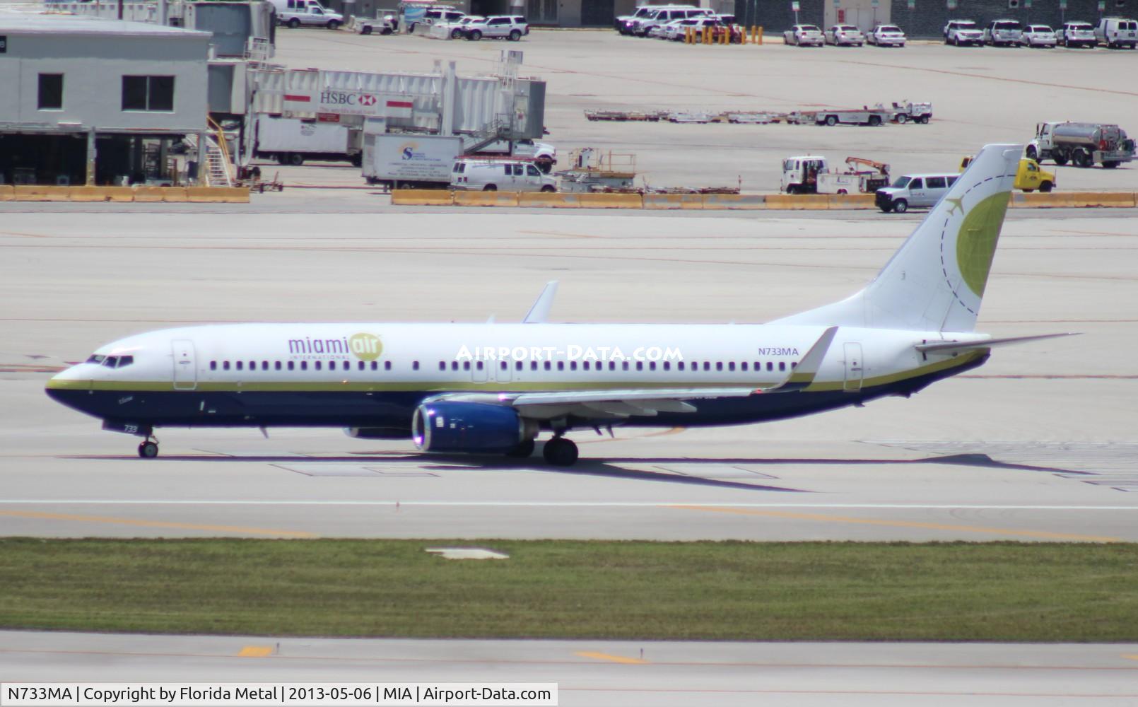 N733MA, 2001 Boeing 737-81Q C/N 30619, Miami Air 737-800