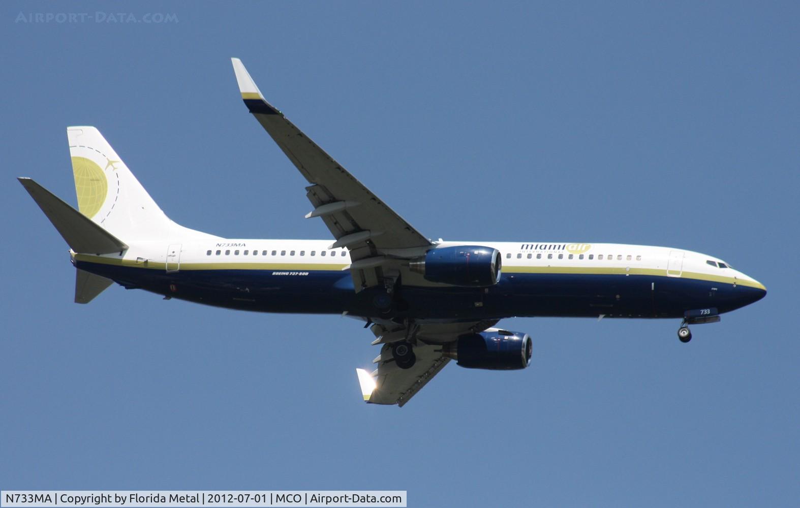 N733MA, 2001 Boeing 737-81Q C/N 30619, Miami Air 737-800