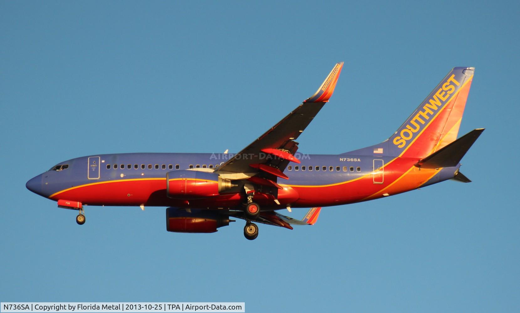 N736SA, 1999 Boeing 737-7H4 C/N 27868, Southwest 737-700