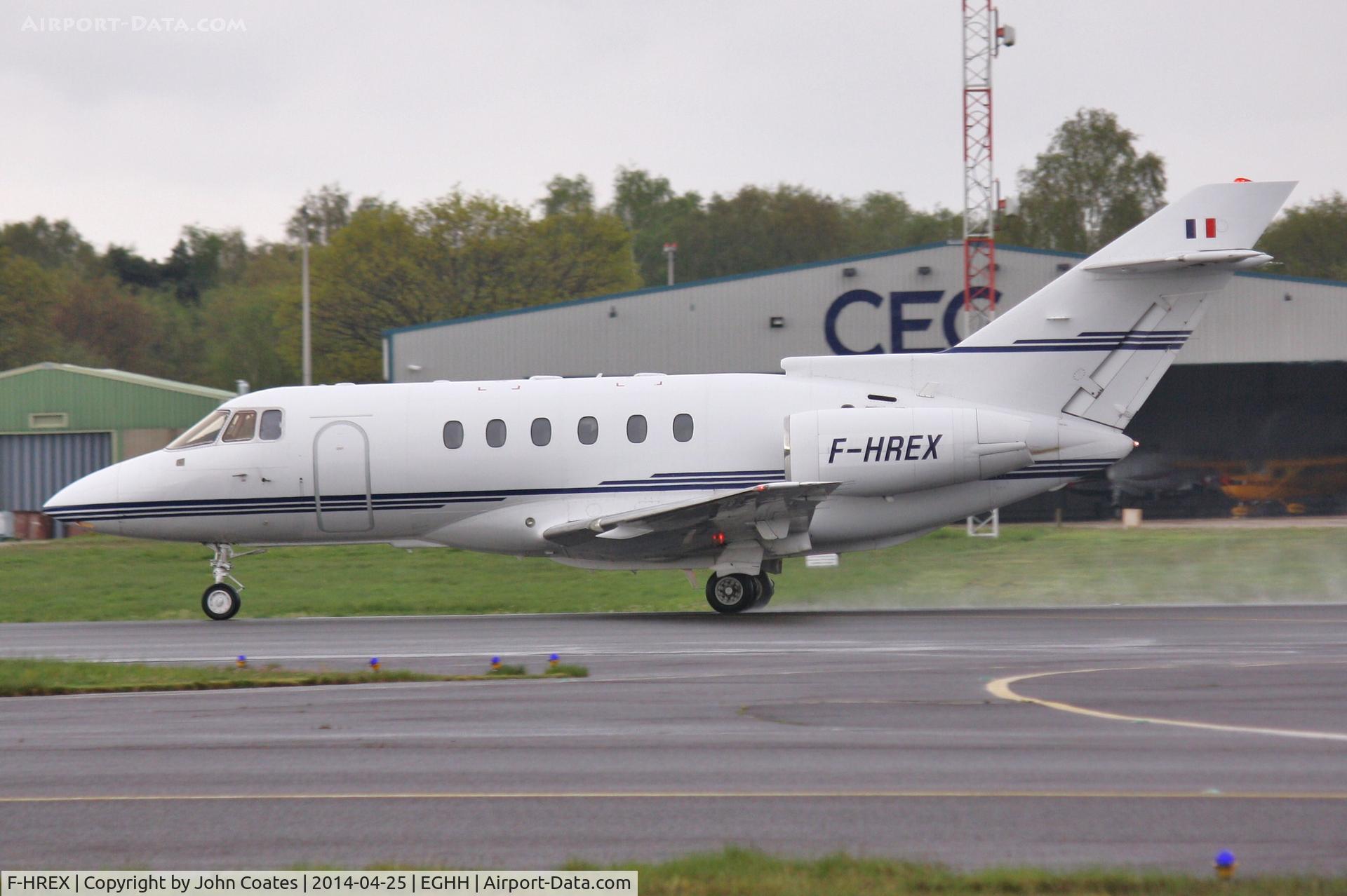 F-HREX, 1997 Raytheon Hawker 800XP C/N 258335, Departing to Biggin Hill after weather diversion