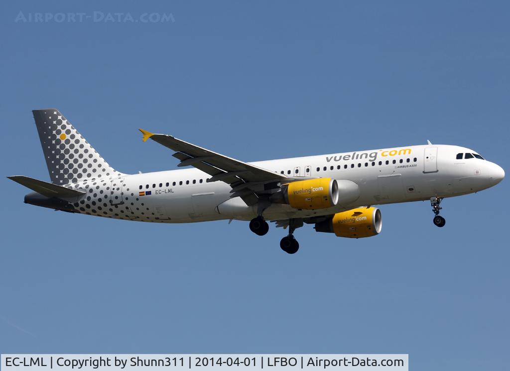 EC-LML, 2011 Airbus A320-214 C/N 4742, Landing rwy 14R