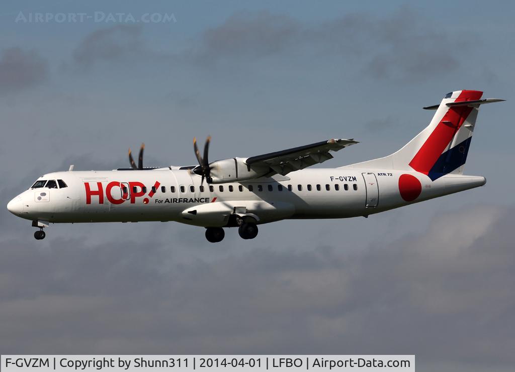 F-GVZM, 1999 ATR 72-212A C/N 590, Landing rwy 14L