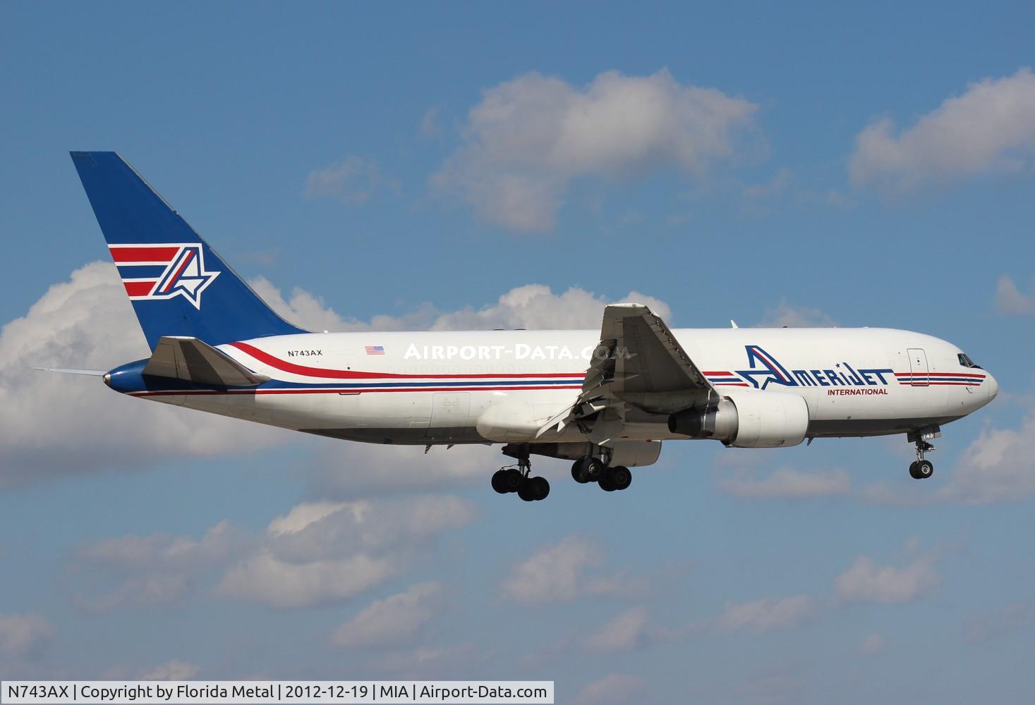 N743AX, 1982 Boeing 767-232 C/N 22218, Amerijet 767-200