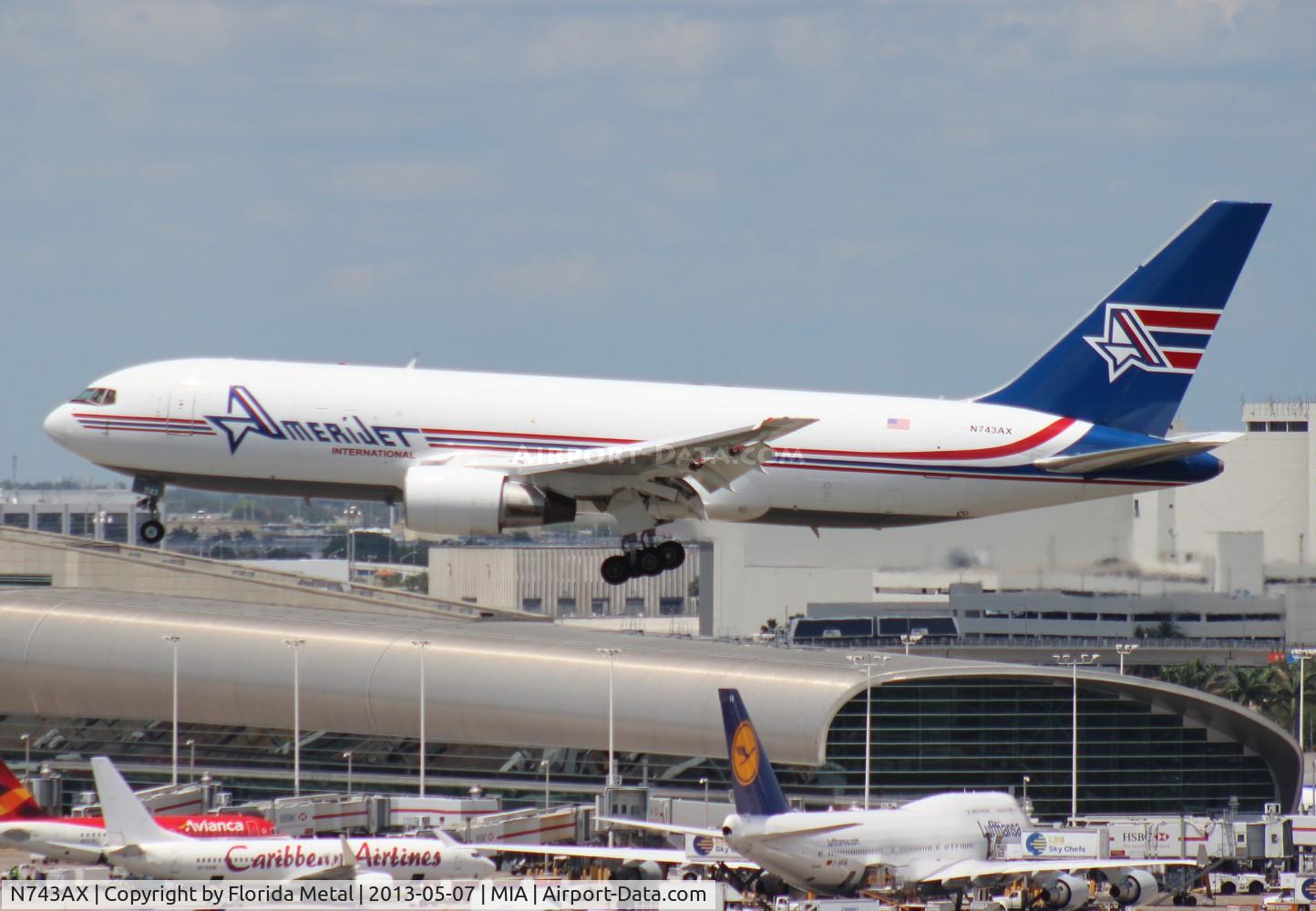 N743AX, 1982 Boeing 767-232 C/N 22218, Amerijet 767-200