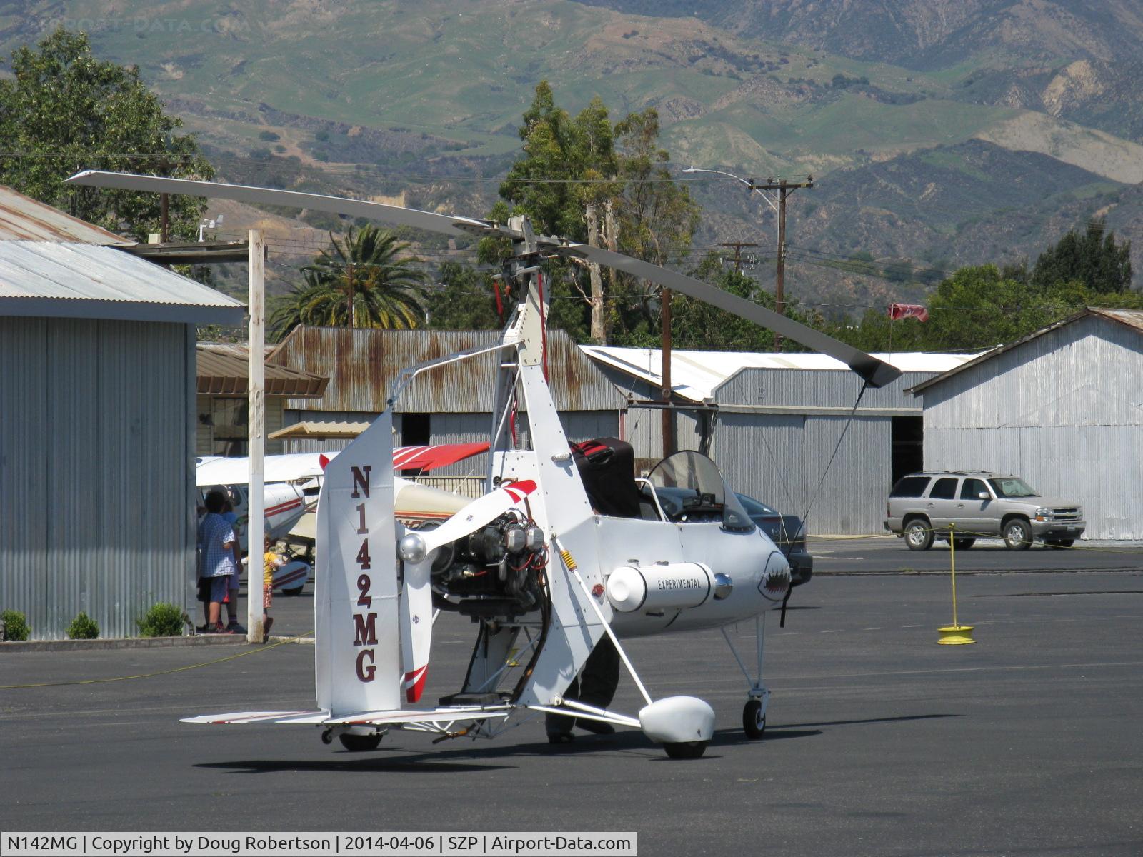 N142MG, 1999 Givans Mark E Predator C/N 1, 1999 Givans PREDATOR powered Autogyro one-off, Lycoming O-320-B1A 160 Hp pusher upgrade, Experimental class frequent visitor to many SoCal airports. Design by A&P pilot, not an aeronautical engineer
