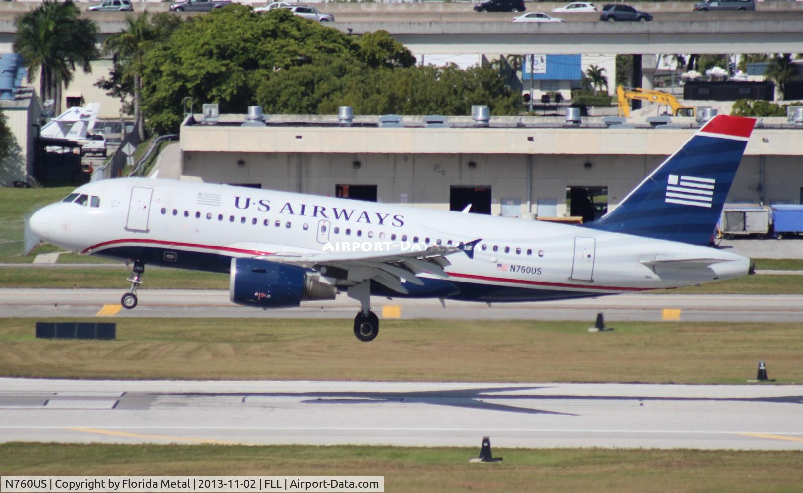 N760US, 2000 Airbus A319-112 C/N 1354, US Airways A319