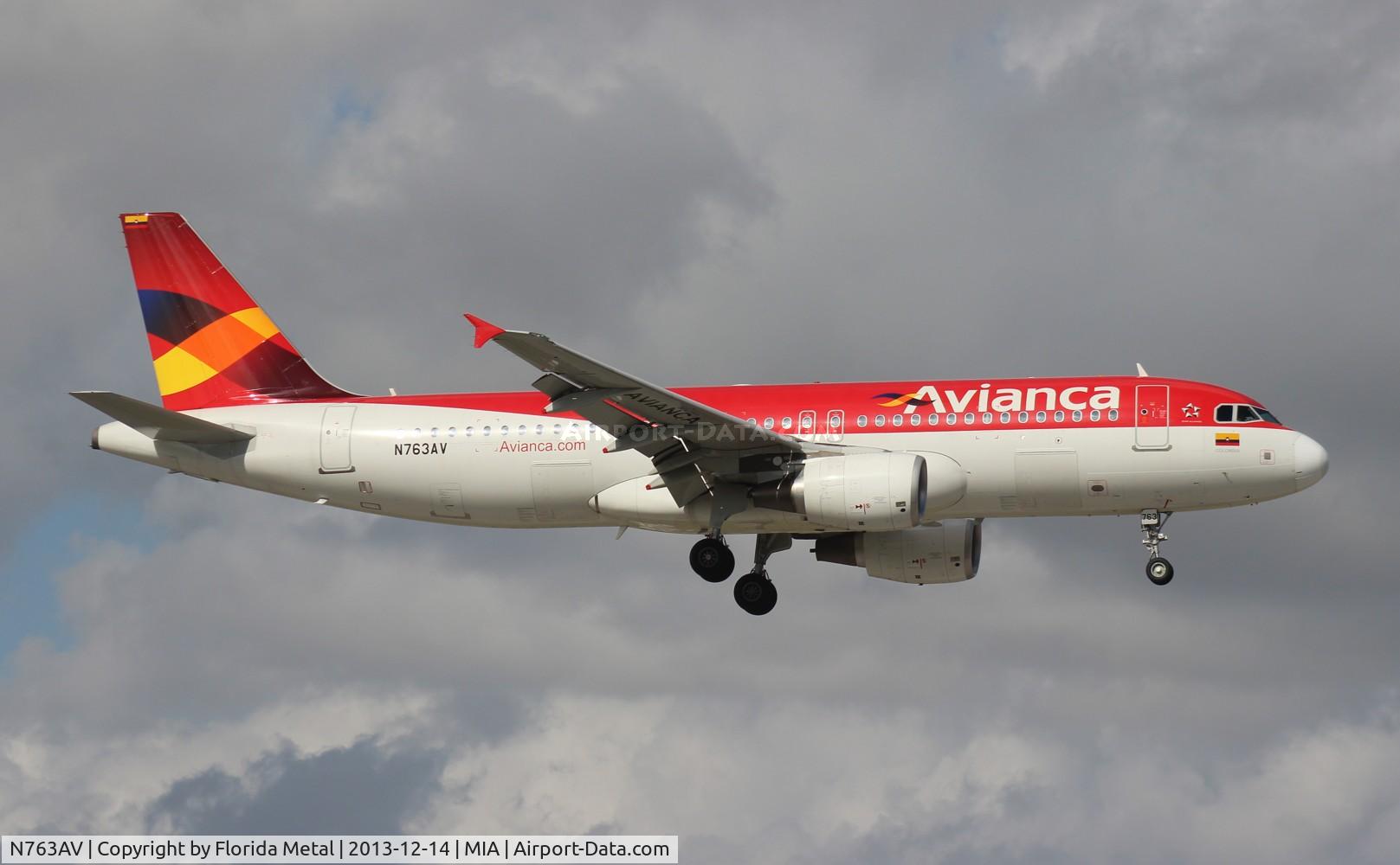 N763AV, Airbus A320-214 C/N 4763, Avianca A320