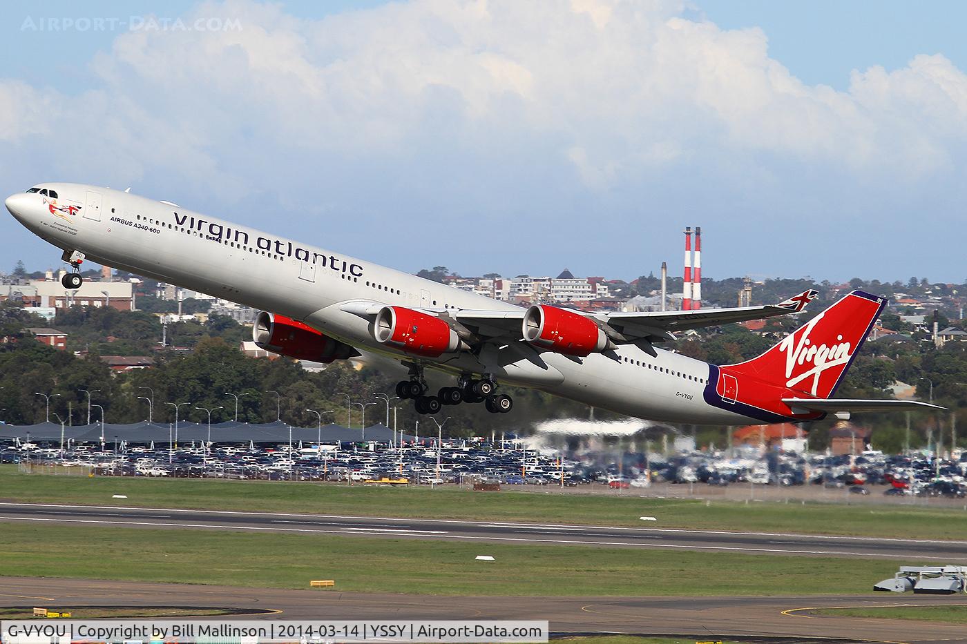 G-VYOU, 2006 Airbus A340-642 C/N 765, away from 34L