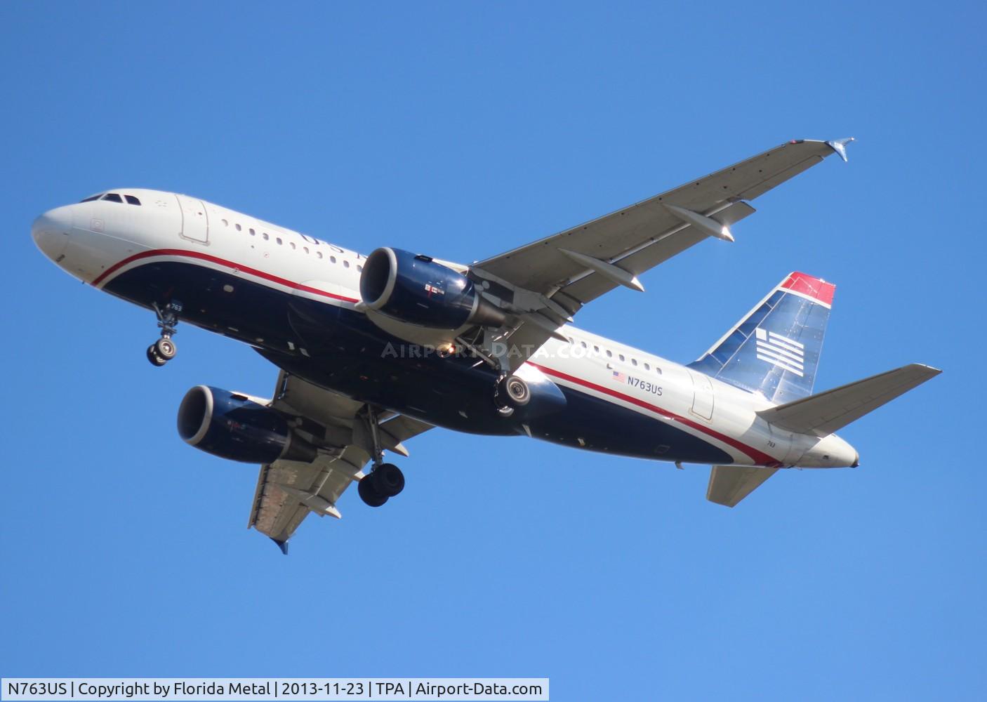 N763US, 2000 Airbus A319-112 C/N 1360, US Airways A319